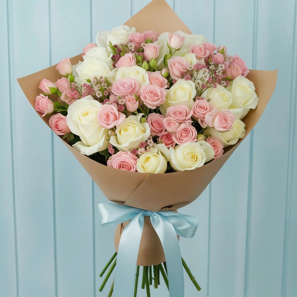 Букет цветов из: Розы в Челябинске