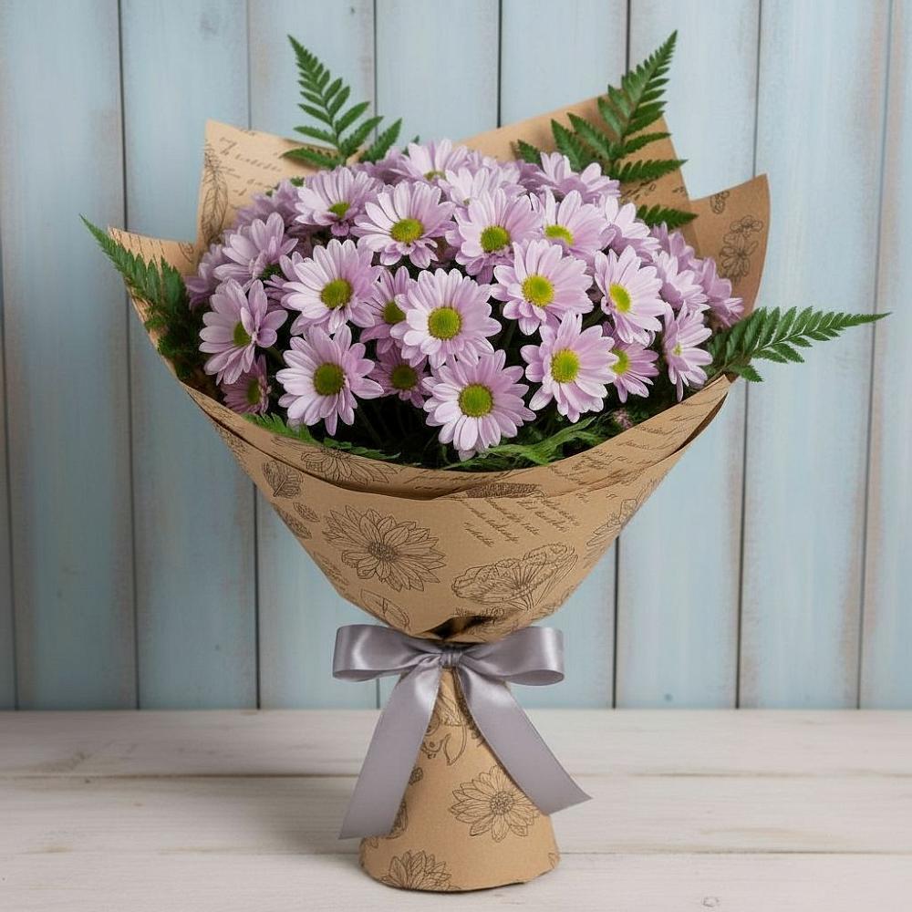 Букет цветов из: Хризантемы в Челябинске