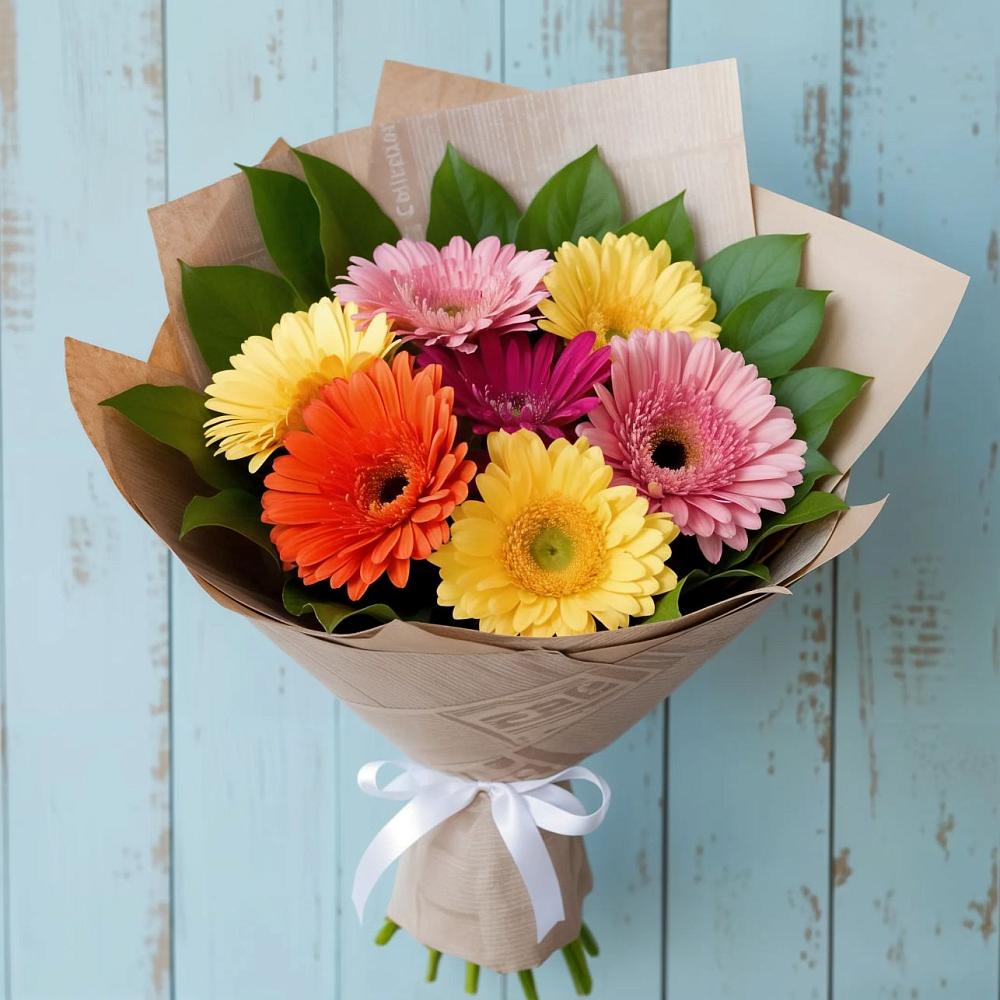 Букет цветов из: Герберы в Челябинске