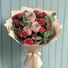 Букет цветов из:  Гвоздики и Розы #REPLACE_PRED# Челябинске