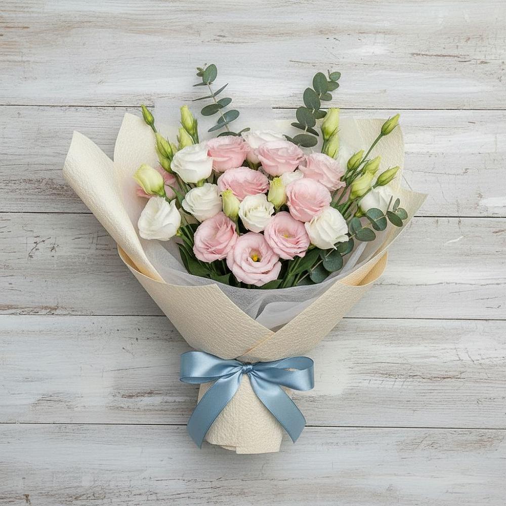 Букет цветов из: Лизиантусы в Челябинске